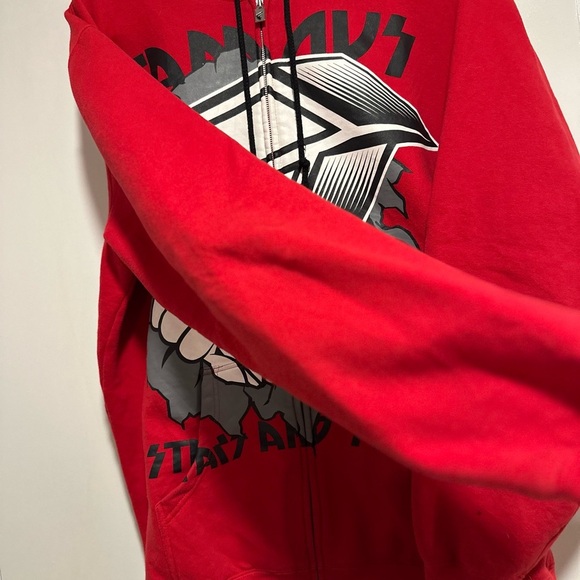 Vintage 90s Sz: XXL Famous Stars & Stripes Graphic Logo Full Zip Hoodie. - Picture 9 of 11